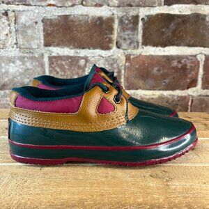 High Cascade's Green Women's Rubber Duck Insulated Rain Boots sz 7